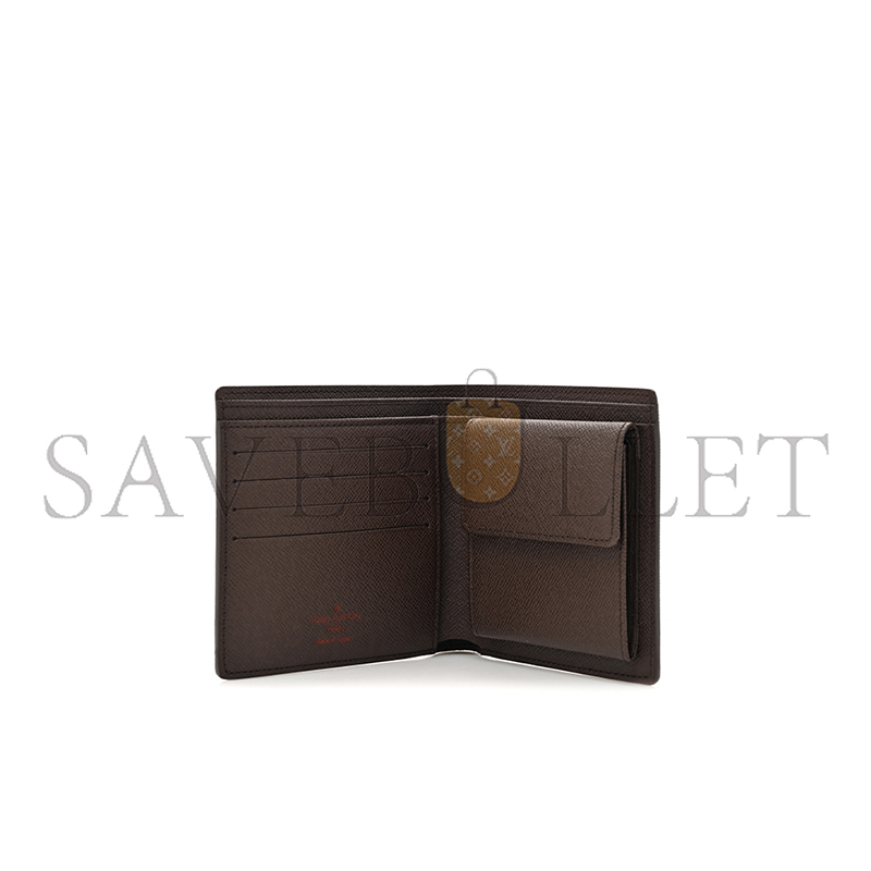 LOUIS VUITTON DAMIER EBENE MARCO WALLET M62288 (12*9*1cm)